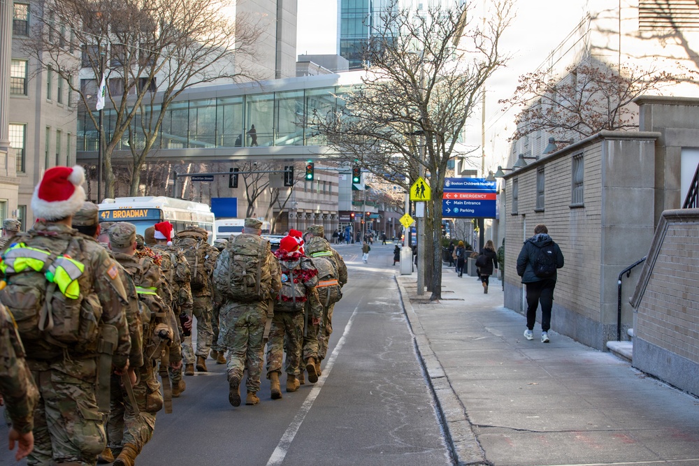 Mass Guardsmen Ruck for a Cause
