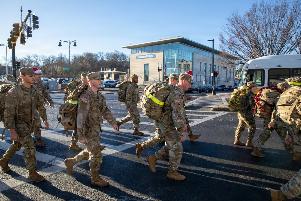Mass Guardsmen Ruck for a Cause