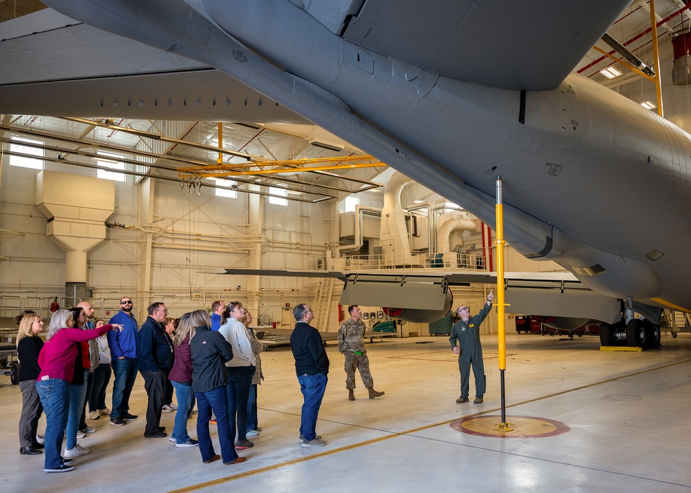 Leadership Moore invited to tour 507th ARW KC-135 Stratotanker