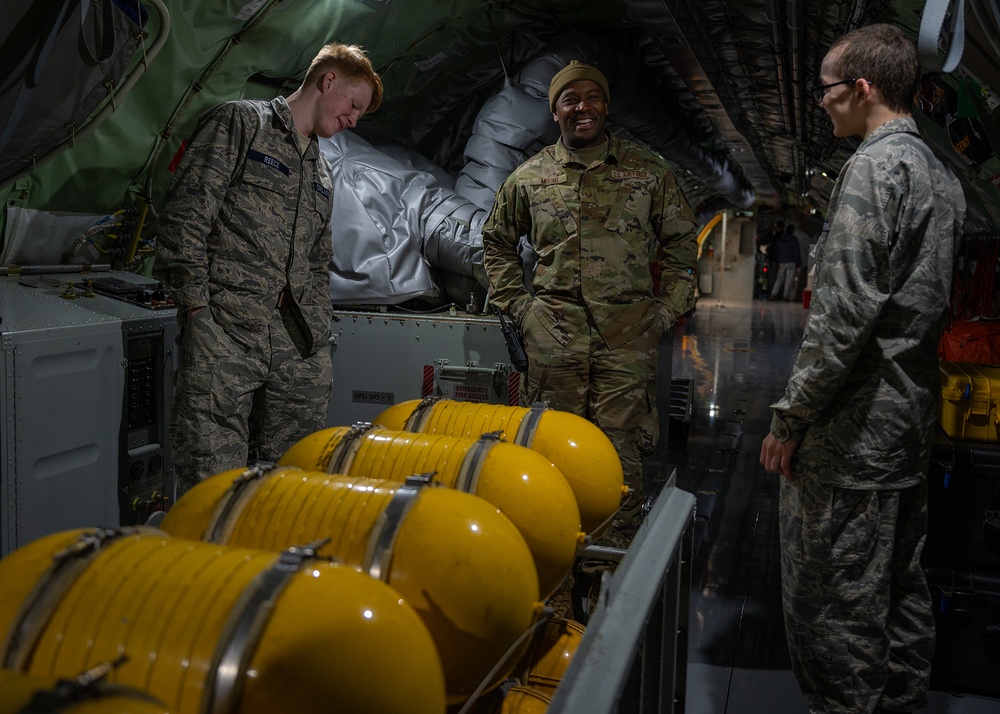 Civil Air Patrol students visit the 507th ARW