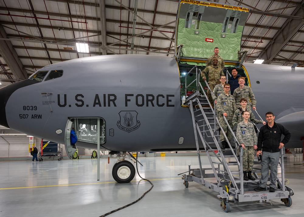 Civil Air Patrol students visit the 507th ARW