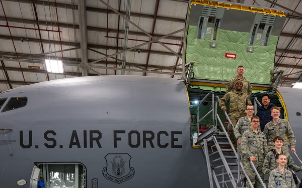 Civil Air Patrol students visit the 507th ARW