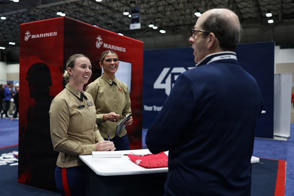 2025 AVCA Presents The Marine Battles Won Award and Speaks with AVCA Coashes