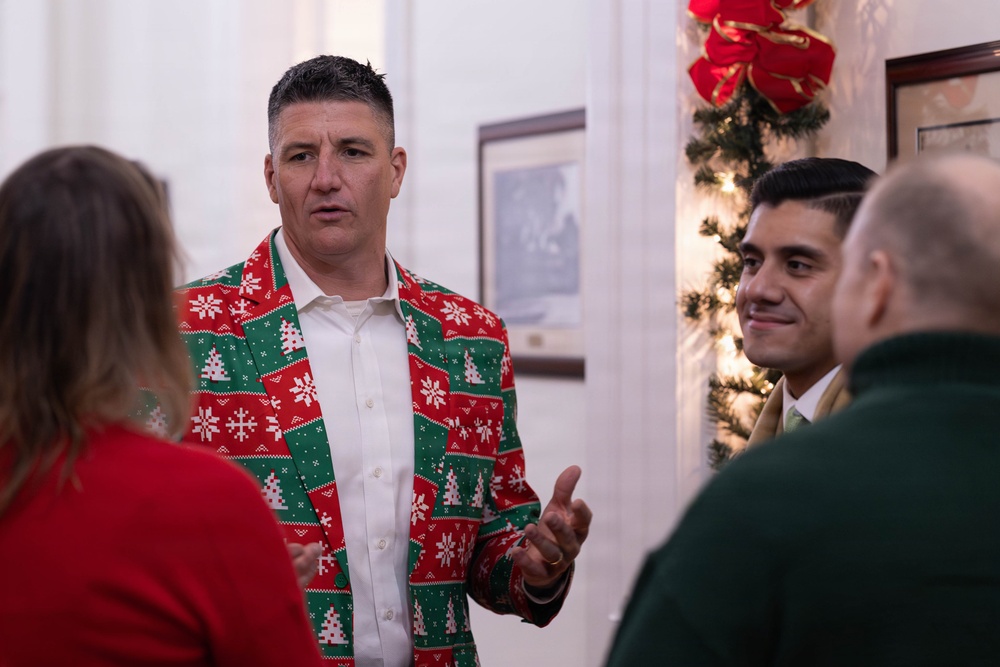 Marine Forces Reserve and Marine Forces South Commander hosts annual Christmas Party