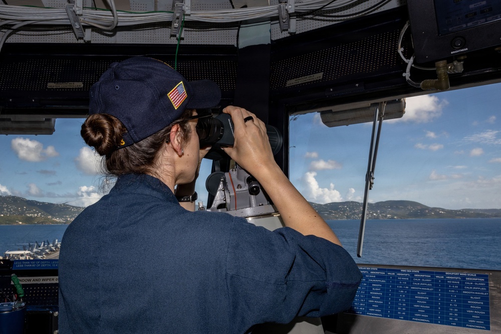 USS Gerald R. Ford (CVN 78) Arrives in St. Thomas, USVI