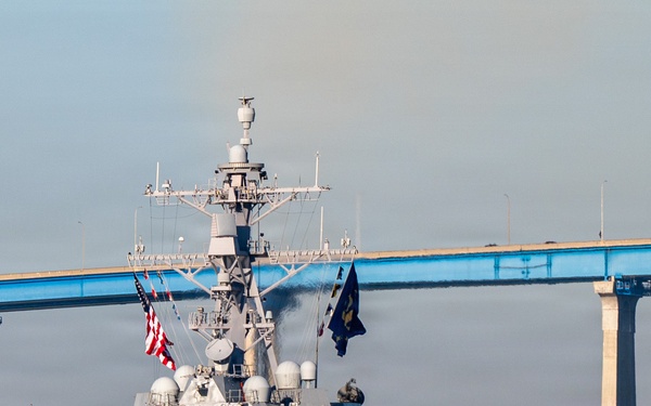 USS Lenah Sutcliffe Higbee returns to San Diego