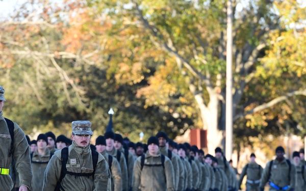 Airmen take formation