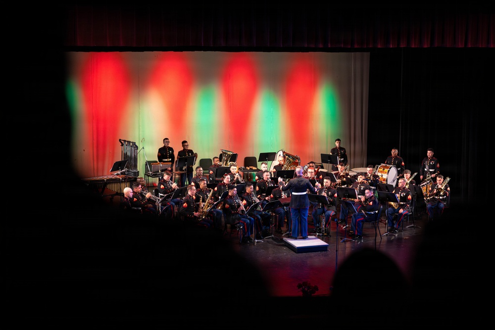 Marine Forces Reserve Band performs a Christmas Concert in Morgan City to support Toys for Tots