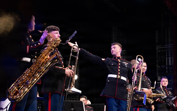 Marine Forces Reserve Band performs a Christmas Concert in Morgan City to support Toys for Tots