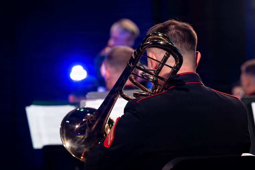 Marine Forces Reserve Band performs a Christmas Concert in Morgan City to support Toys for Tots