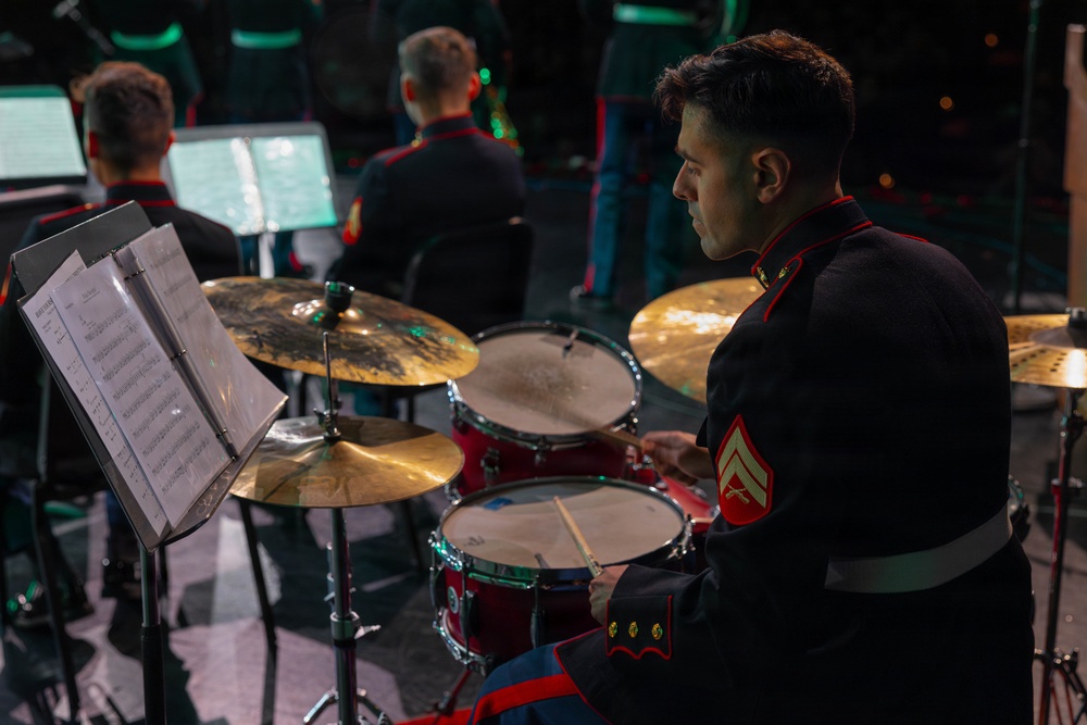Marine Forces Reserve Band performs a Christmas Concert in Morgan City to support Toys for Tots