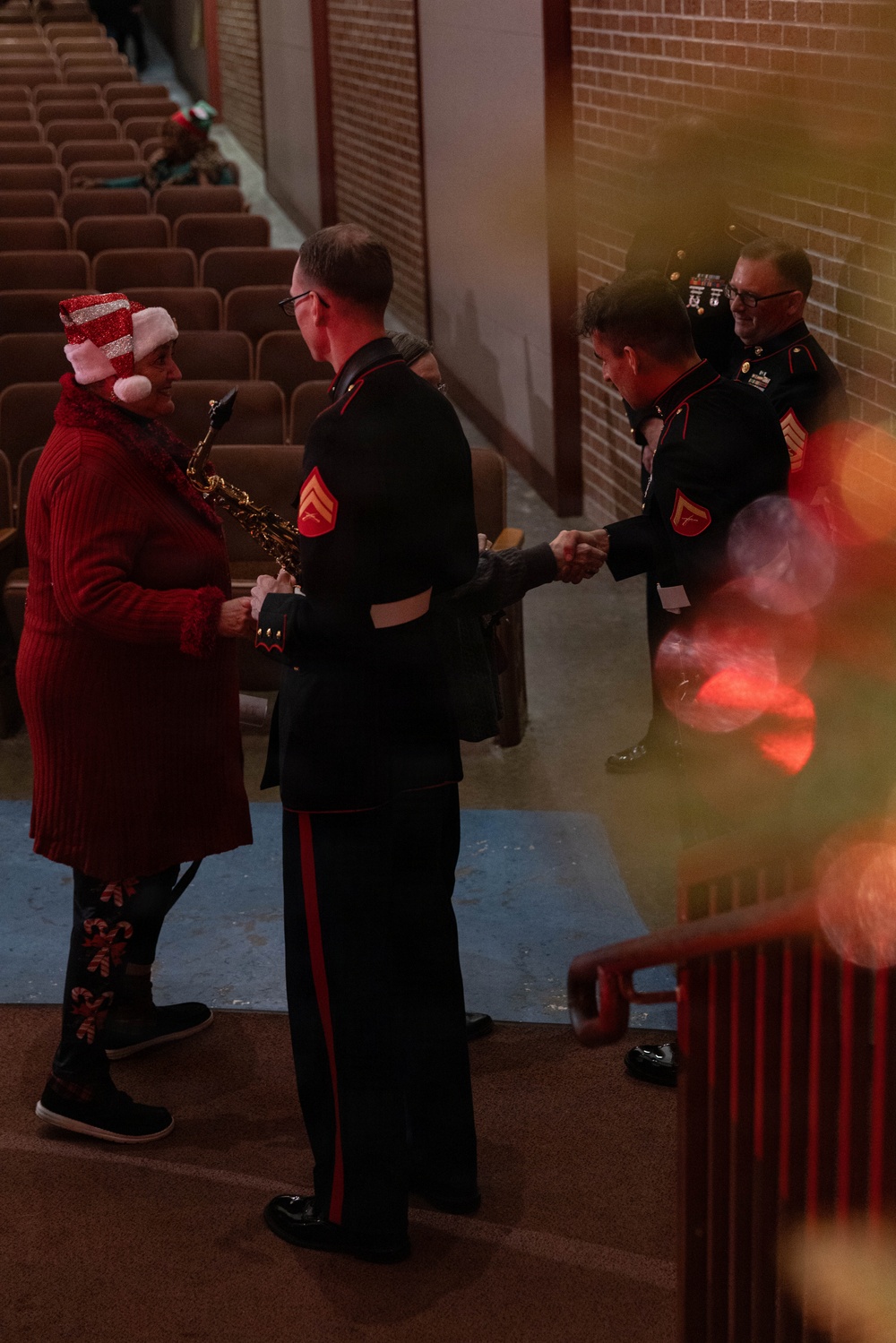 Marine Forces Reserve Band performs a Christmas Concert in Morgan City to support Toys for Tots