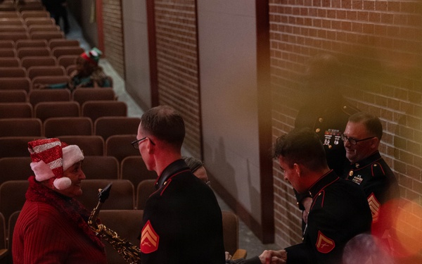 Marine Forces Reserve Band performs a Christmas Concert in Morgan City to support Toys for Tots