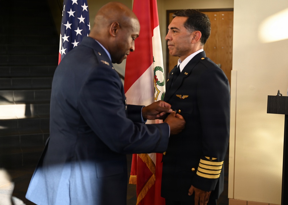 Peruvian FLO receives Air Force Medal