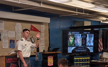 USMA Cadet Visits Lake View High School