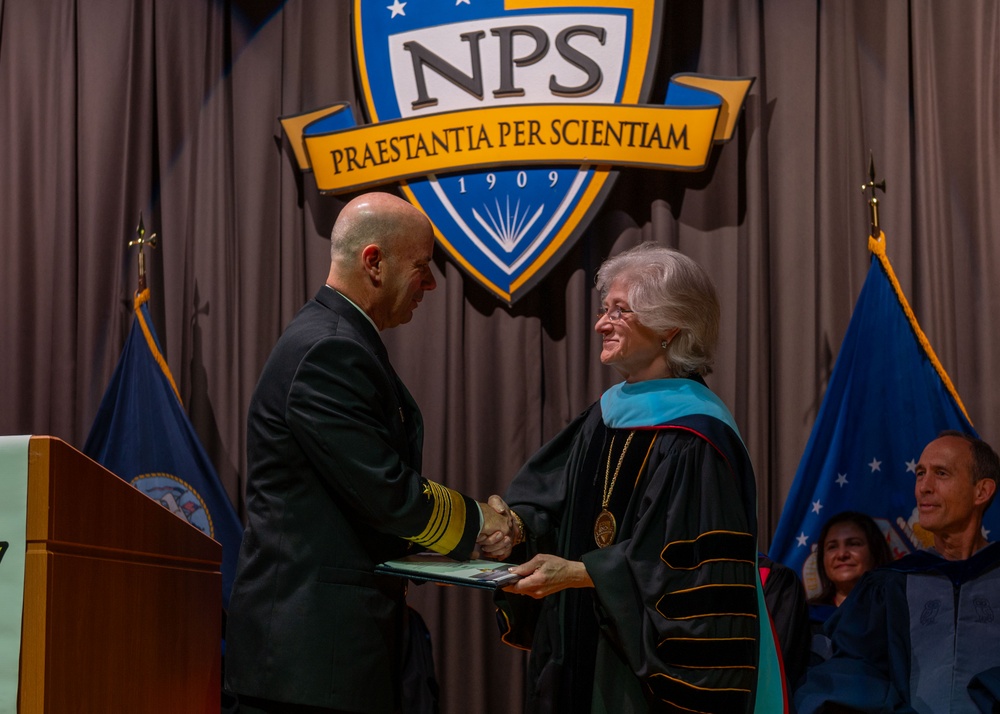 Vice Chief, Distinguished Alumnus Adm. James Kilby Celebrates NPS’ Fall Quarter Graduates