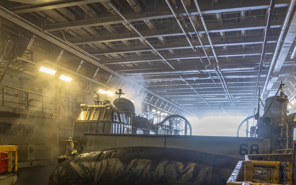 USS San Antonio (LPD 17) conducts amphibious operations