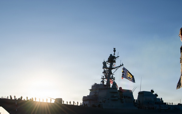 USS Lenah Sutcliffe Higbee returns to Homeport