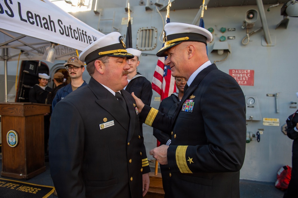 USS Lenah Sutcliffe Higbee Return to Homeport