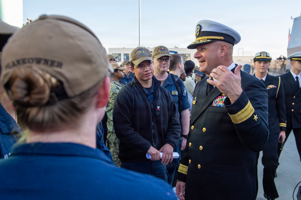 USS Lenah Sutcliffe Higbee Return to Homeport