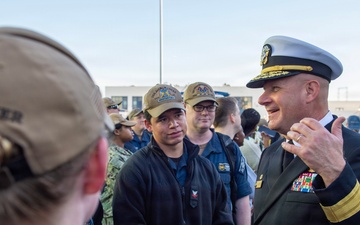 USS Lenah Sutcliffe Higbee Return to Homeport