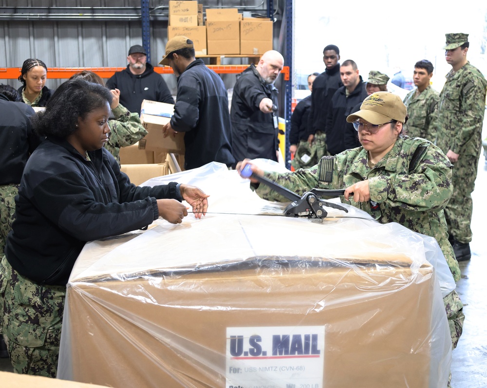 NAVSUP FLC Puget Sound handles Nimitz mail in time for homecoming
