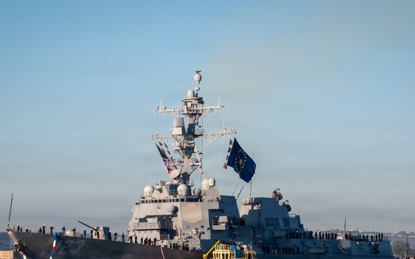 USS Lenah Sutcliffe Higbee Returns to Homeport