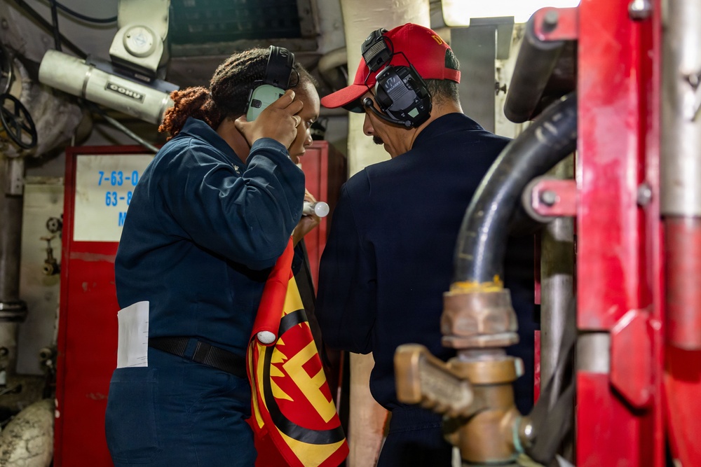 USS San Antonio (LPD 17) conduct general quarters