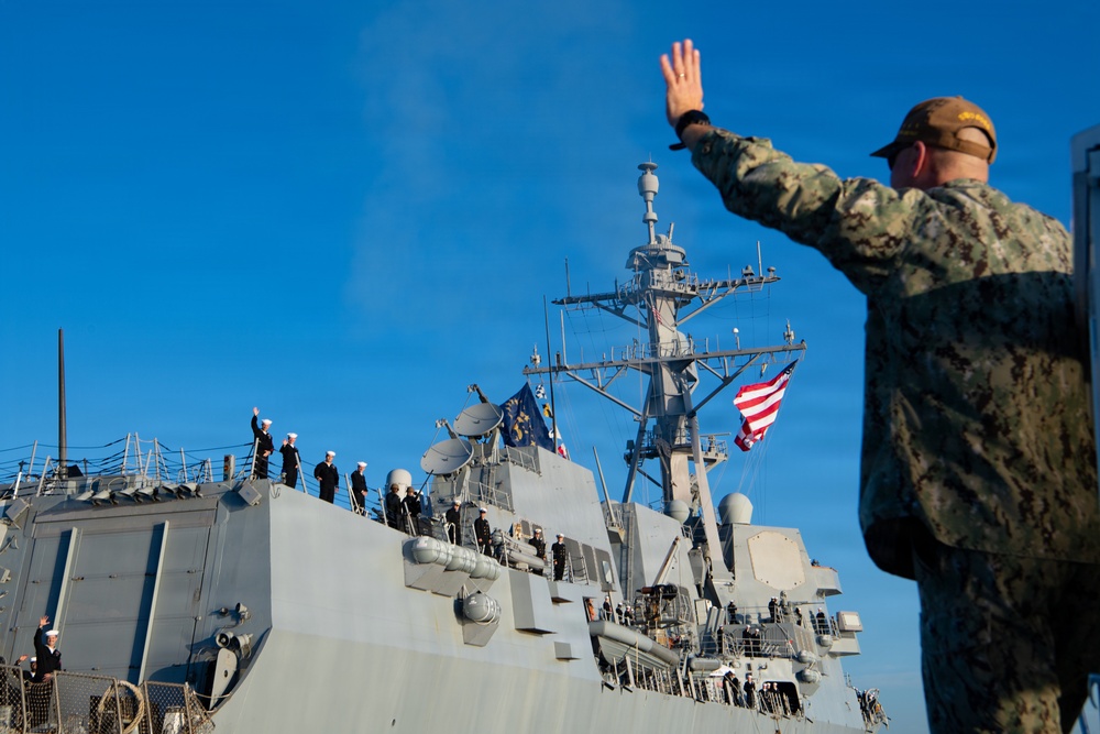USS Lenah Sutcliffe Higbee returns to San Diego