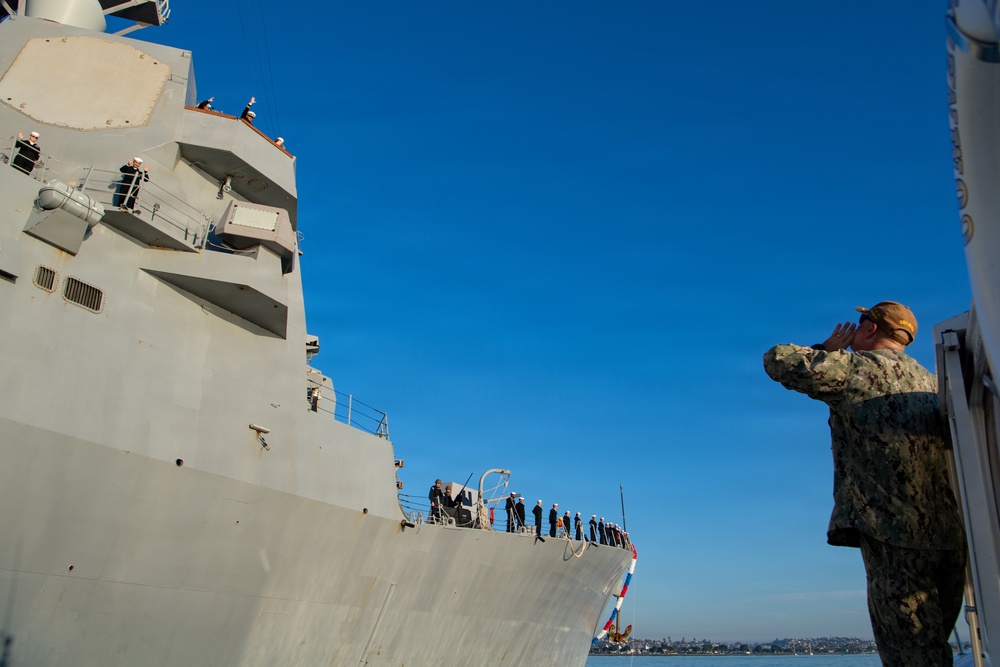 USS Lenah Sutcliffe Higbee returns to San Diego