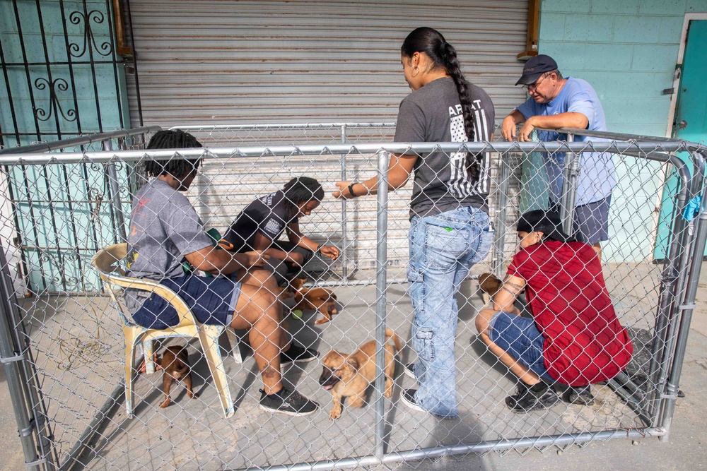 IWO ARG Sailors and Marines Spruce Up Animal Welfare Center