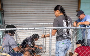 IWO ARG Sailors and Marines Spruce Up Animal Welfare Center