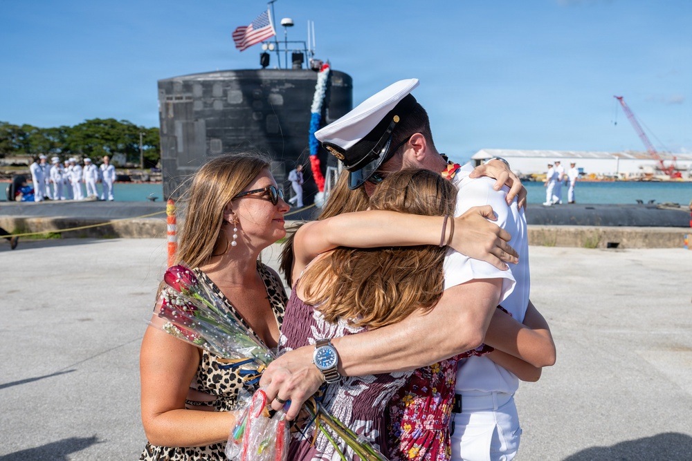USS Annapolis (SSN 760) returns to Naval Base Guam following an Indo-Pacific deployment