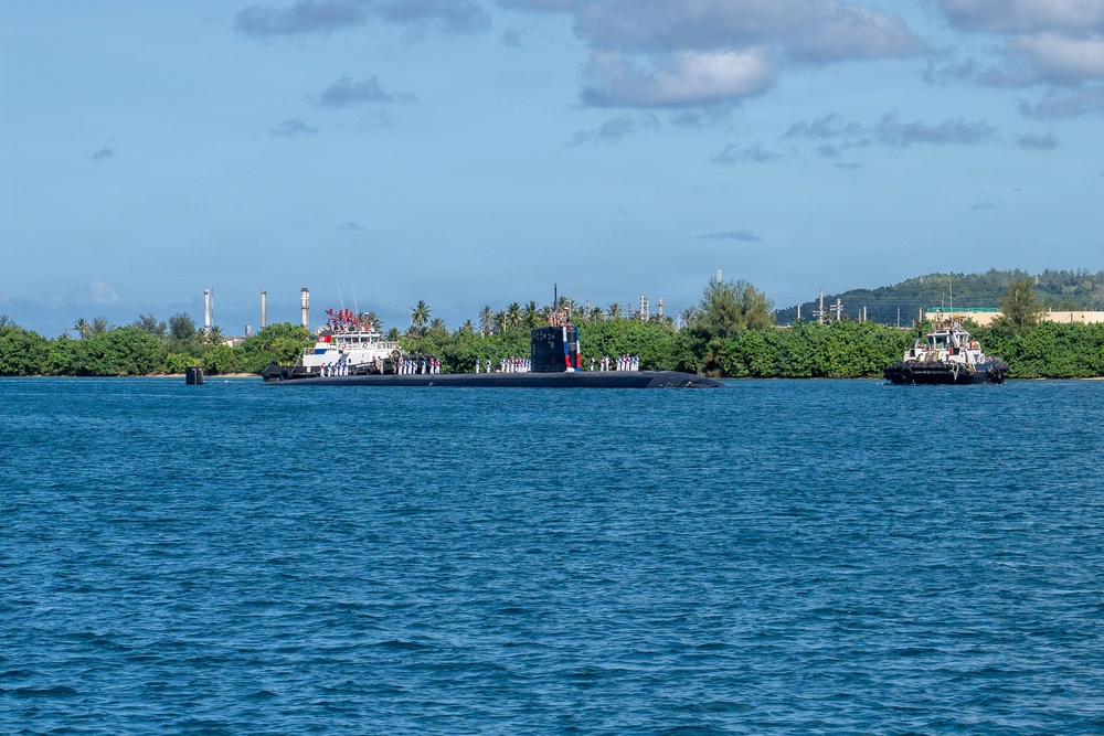 USS Annapolis (SSN 760) returns to Naval Base Guam following an Indo-Pacific deployment