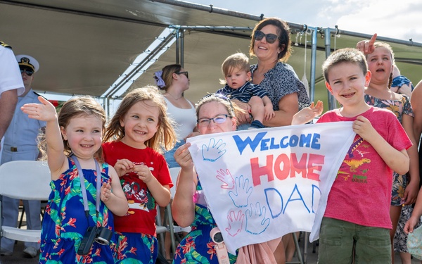 USS Annapolis (SSN 760) returns to Naval Base Guam following an Indo-Pacific deployment