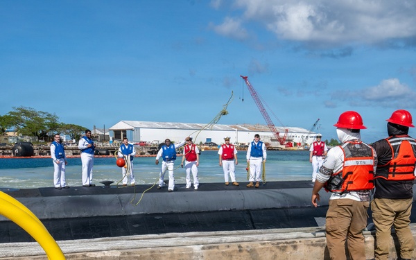 USS Annapolis (SSN 760) returns to Naval Base Guam following an Indo-Pacific deployment