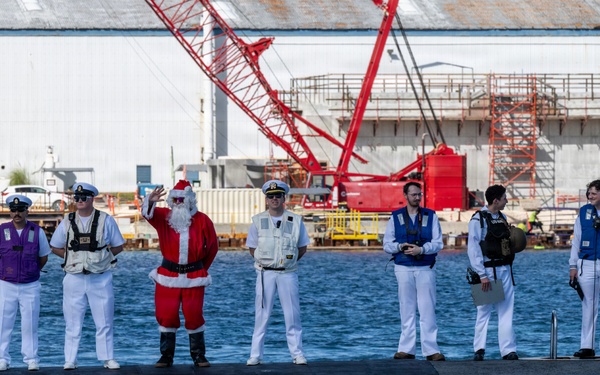 USS Annapolis (SSN 760) returns to Naval Base Guam following an Indo-Pacific deployment