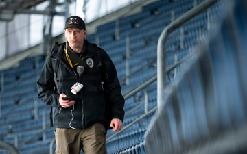 Washington National Guard Civil Support Team survey’s stadium before Seahawks game