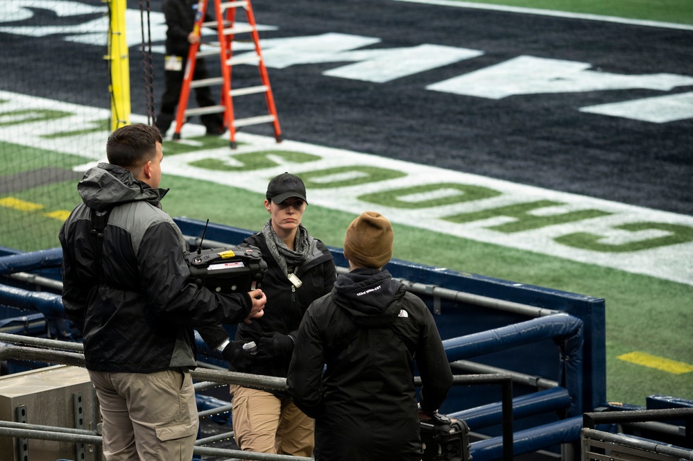 Washington National Guard Civil Support Team survey’s stadium before Seahawks game