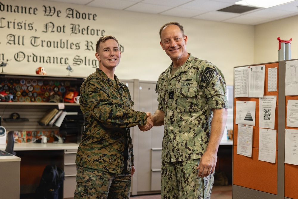 Rear Admiral Nowakowski CNATT Det MCB CPEN Command Visit