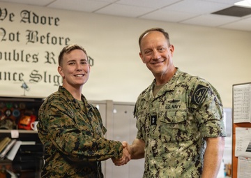 Rear Admiral Nowakowski CNATT Det MCB CPEN Command Visit