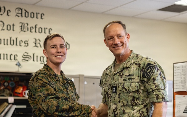 Rear Admiral Nowakowski CNATT Det MCB CPEN Command Visit