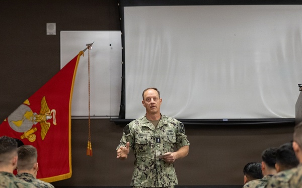 Rear Admiral Nowakowski CNATT Det MCB CPEN Command Visit