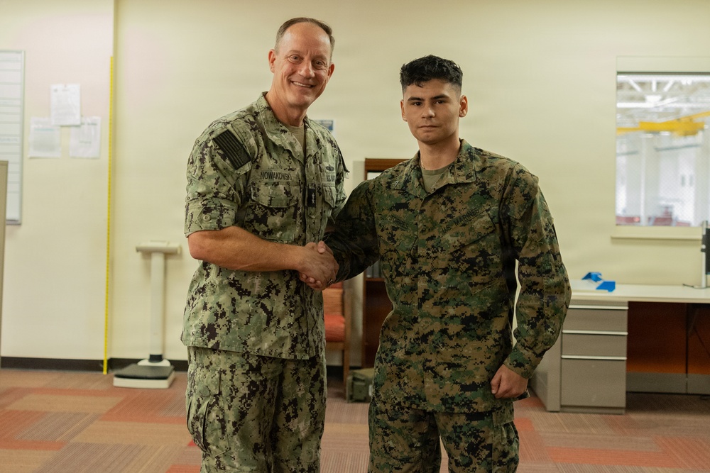 Rear Admiral Nowakowski CNATT Det MCB CPEN Command Visit