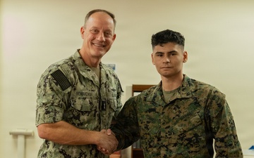 Rear Admiral Nowakowski CNATT Det MCB CPEN Command Visit