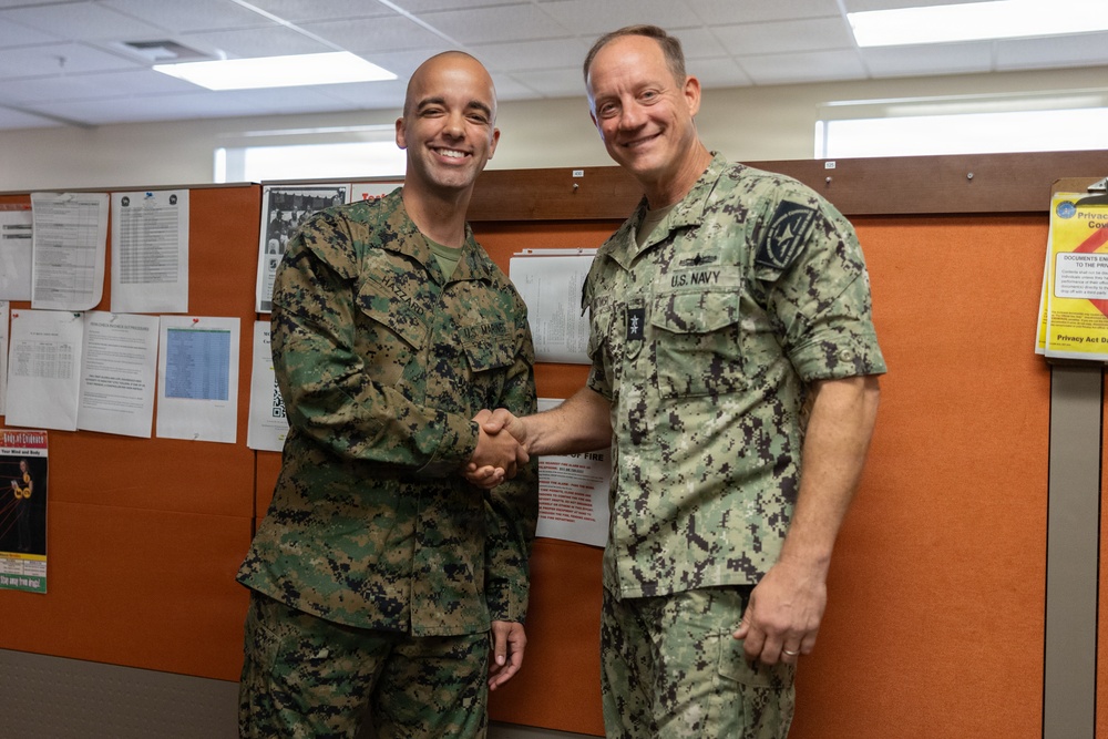 Rear Admiral Nowakowski CNATT Det MCB CPEN Command Visit
