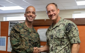 Rear Admiral Nowakowski CNATT Det MCB CPEN Command Visit
