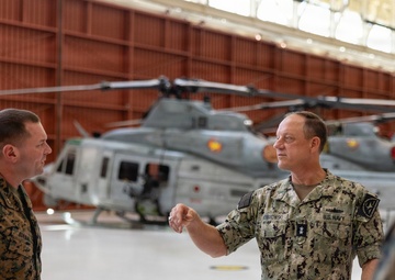 Rear Admiral Nowakowski CNATT Det MCB CPEN Command Visit