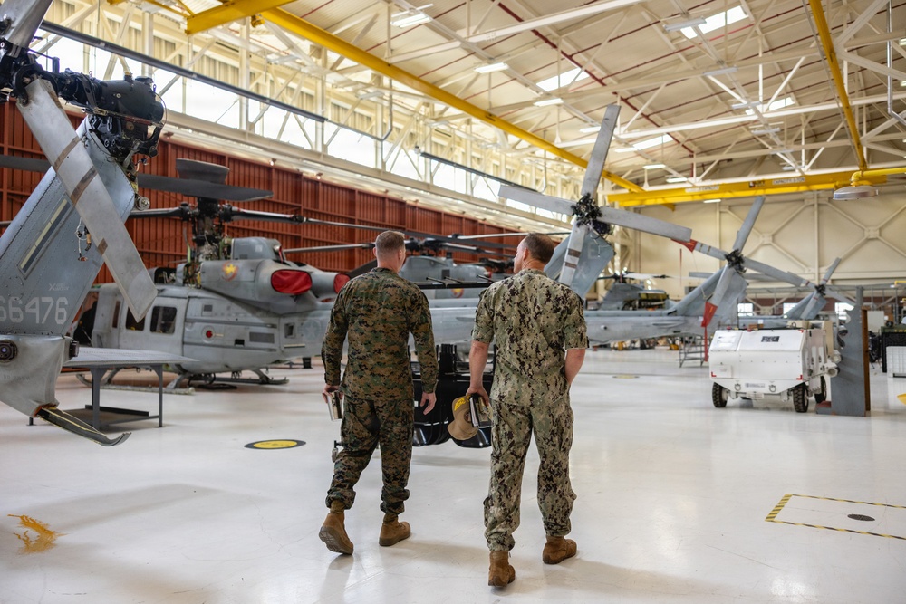 Rear Admiral Nowakowski CNATT Det MCB CPEN Command Visit