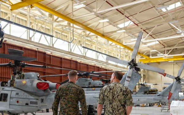 Rear Admiral Nowakowski CNATT Det MCB CPEN Command Visit